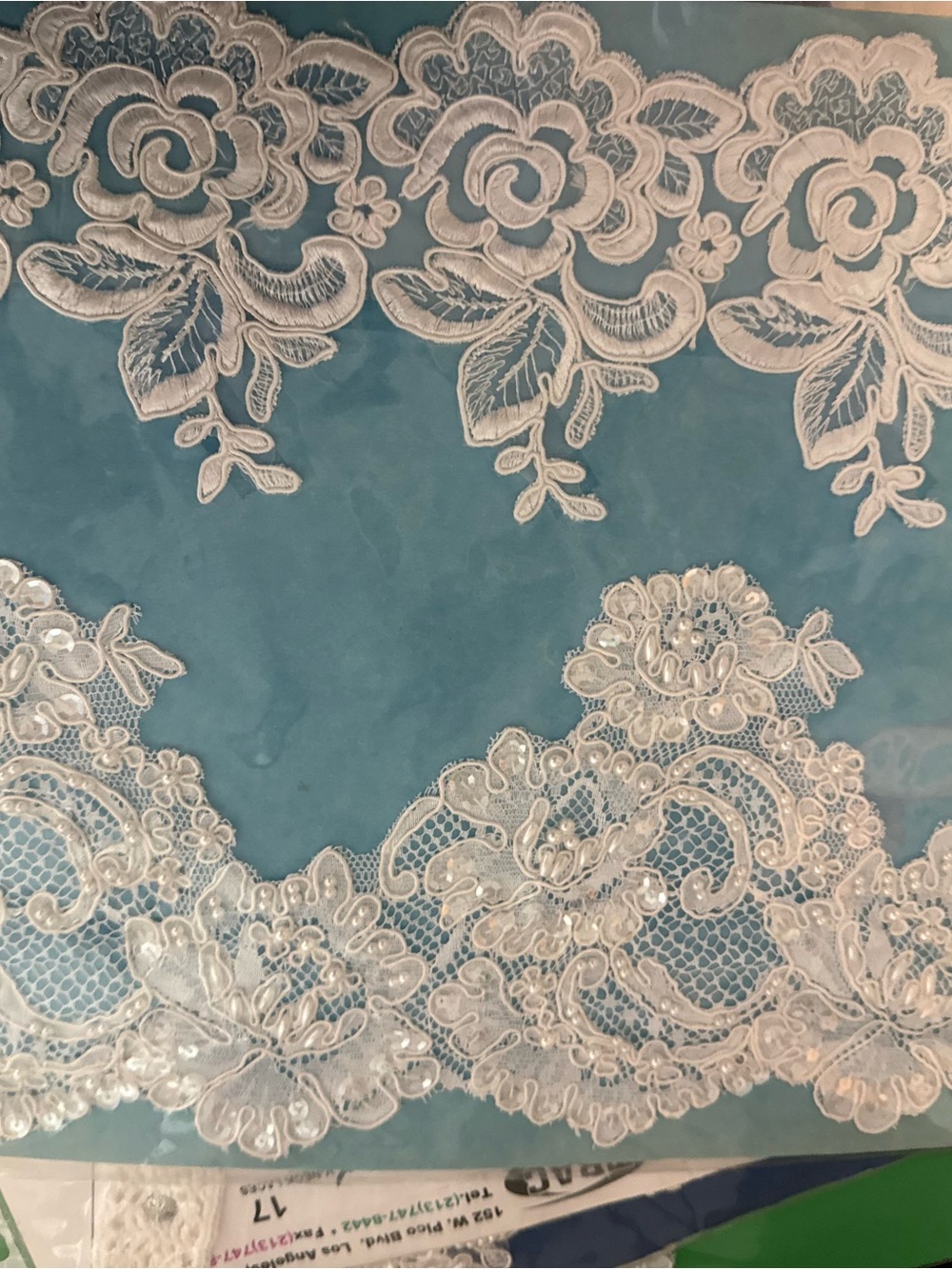Delicate White Floral Lace Trim